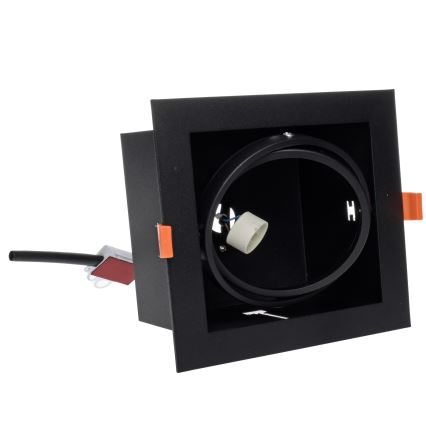 Vgradna svetilka PLAZA AR111 1xGU10/12W/230V črna