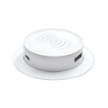 Vgradni brezžični polnilec + USB A+C bela