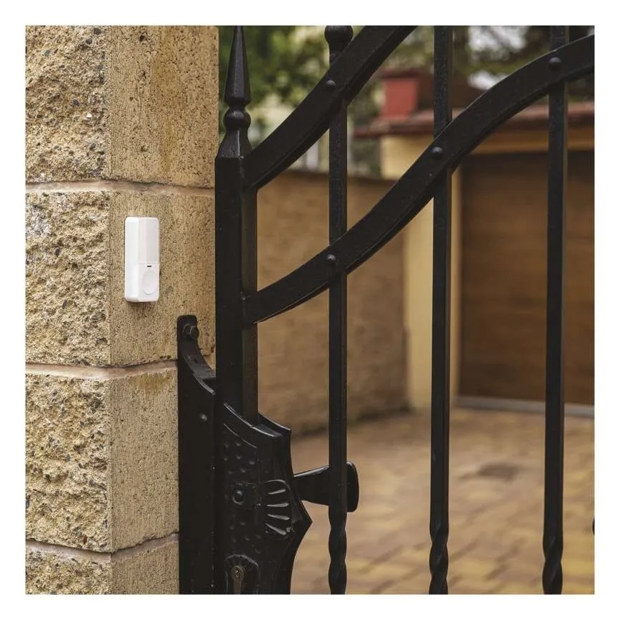 Vgradni brezžični zvonec 230V + 1xCR2032, bel