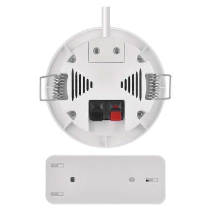 Vgradni brezžični zvonec 230V + 1xCR2032, bel