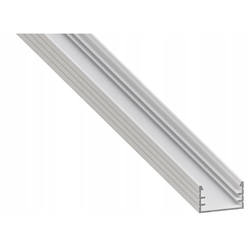 Vgradni profil za LED trakove, 1 m, bel