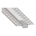 Vgradni profil za LED trakove 1 m srebrn/bel