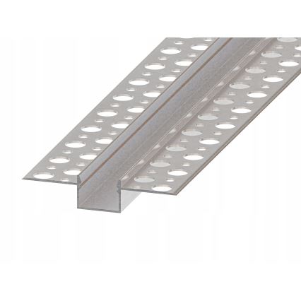 Vgradni profil za LED trakove 1 m srebrn/bel