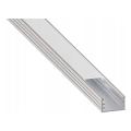 Vgradni profil za LED trakove 1 m, srebrn/bel