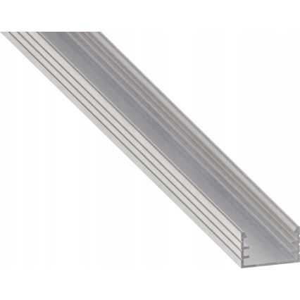 Vgradni profil za LED trakove 1 m, srebrn/bel