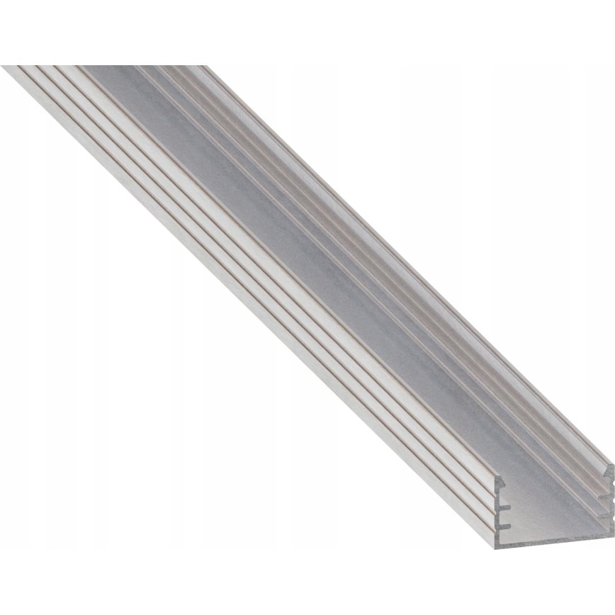 Vgradni profil za LED trakove 1 m, srebrn/bel
