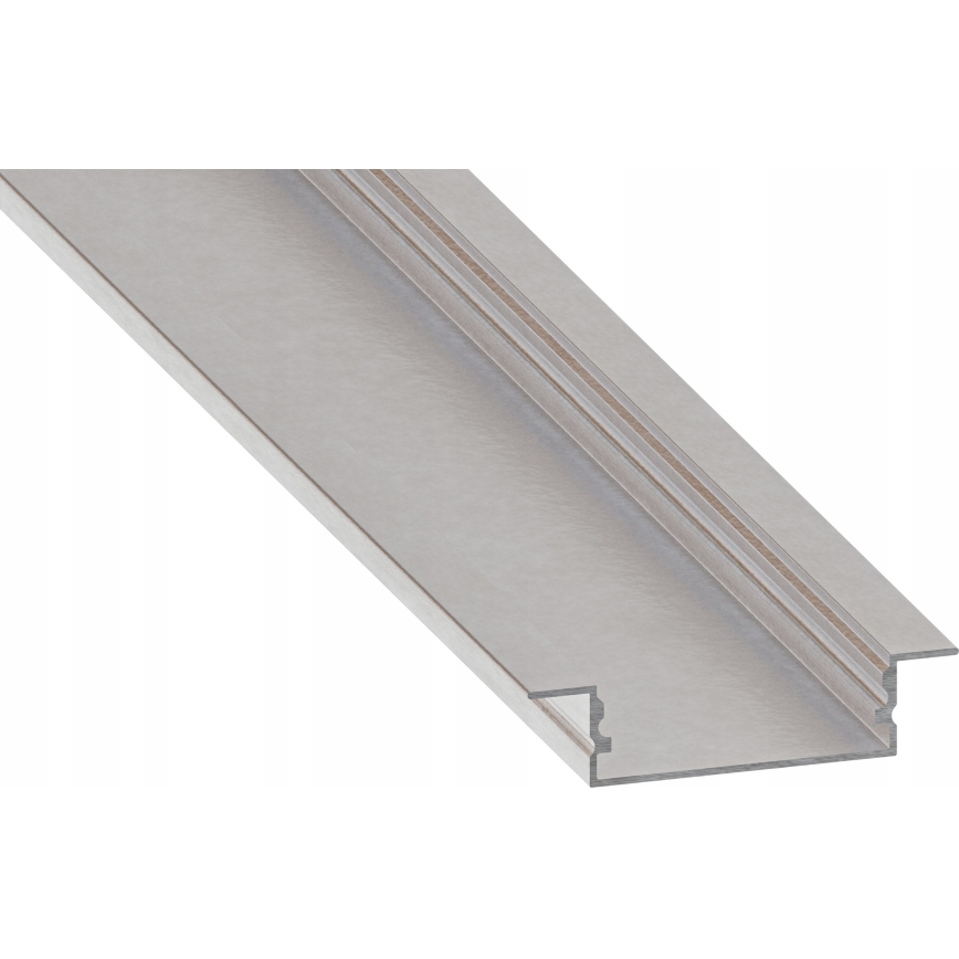 Vgradni profil za LED trakove 1 m srebrn/bel