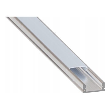Vgradni profil za LED trakove 1 m srebrna/bela