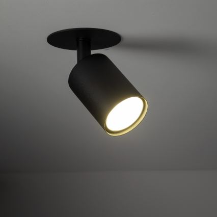 Vgradni reflektor NEX 1xGU10/10W/230V črna