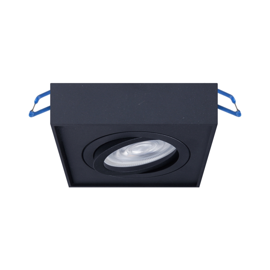 Vgradni reflektor NUSA 1xGU5,3/MR16/50W/12V kvadraten črna