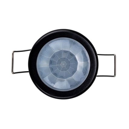 Vgradni senzor gibanja PIR 360° 400W/230V črna