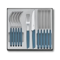 Victorinox - 12-delni komplet jedilnega pribora SWISS MODERN, modra