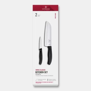 Victorinox - 2-delni komplet kuhinjskih nožev SWISS CLASSIC, črne barve