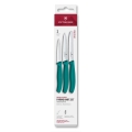 Victorinox - 3-delni komplet kuhinjskih nožev za zelenjavo SWISS CLASSIC v turkizni barvi