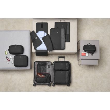 Victorinox - 3-delni komplet potovalnih organizatorjev Travel Essentials, črna