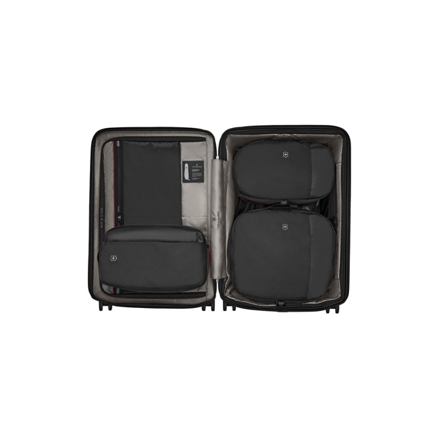 Victorinox - 3-delni komplet potovalnih organizatorjev Travel Essentials, črna