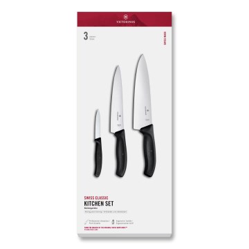 Victorinox - 3-delni set kuhinjskih nožev SWISS CLASSIC, črn