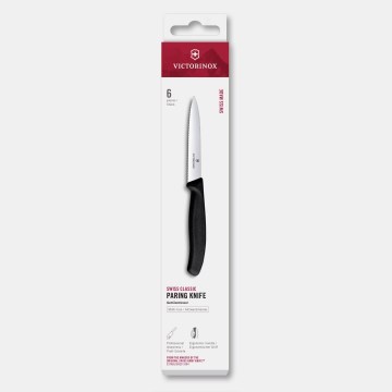 Victorinox - 6-delni set kuhinjskih nožev za zelenjavo SWISS CLASSIC, 10 cm, črna
