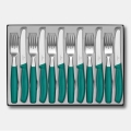 Victorinox - Komplet jedilnega pribora SWISS CLASSIC, 12 kosov, turkizna