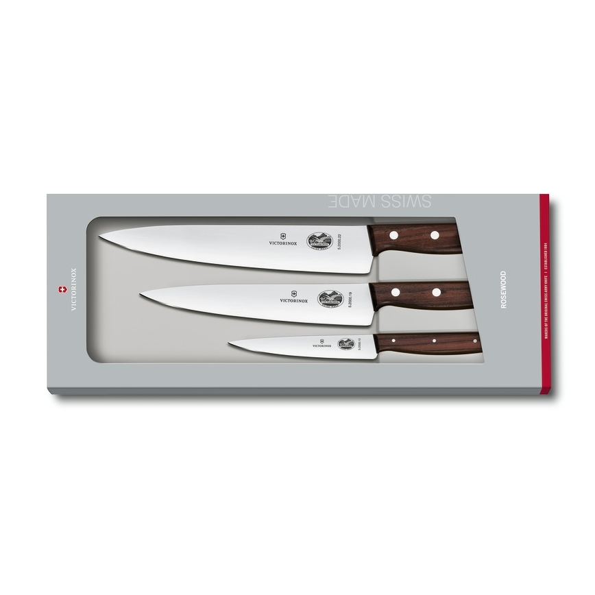 Victorinox - Komplet kuhinjskih nožev WOOD, 3-delni, javor