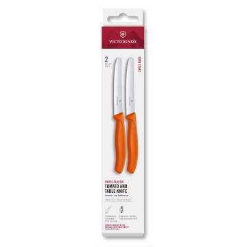 Victorinox - Komplet kuhinjskih nožev za zelenjavo SWISS CLASSIC, 11 cm, 2 kosa, oranžen