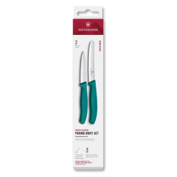 Victorinox - Komplet kuhinjskih nožev za zelenjavo SWISS CLASSIC, 2 kosa, turkizna