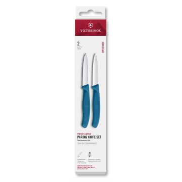 Victorinox - Komplet kuhinjskih nožev za zelenjavo SWISS CLASSIC, 8 cm, 2 kosa, modra