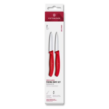 Victorinox - Komplet kuhinjskih nožev za zelenjavo SWISS CLASSIC, 8 cm, 2 kosa, rdeča