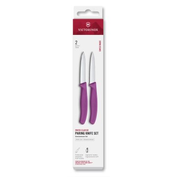Victorinox - Komplet kuhinjskih nožev za zelenjavo SWISS CLASSIC 8 cm 2 kosa v vijolični barvi