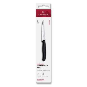 Victorinox - Komplet nožev za steak SWISS CLASSIC, 11 cm, 6 kosov, črna