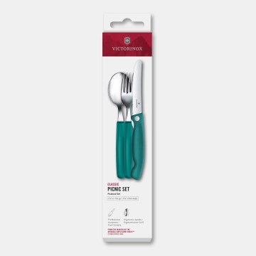 Victorinox - Komplet pribora za piknik SWISS CLASSIC, 3-delni, turkizna