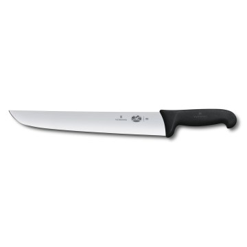 Victorinox - kuhinjski mesarski nož FIBROX, 31 cm, črn