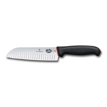 Victorinox - Kuhinjski nož santoku DUAL GRIP 17 cm črn