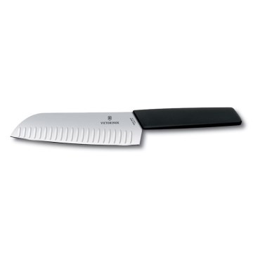 Victorinox - Kuhinjski nož santoku SWISS MODERN 17 cm črna