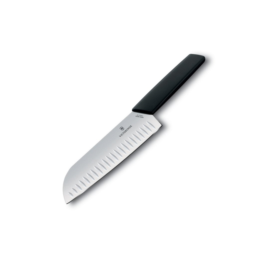 Victorinox - Kuhinjski nož santoku SWISS MODERN 17 cm črna
