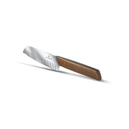 Victorinox - Kuhinjski nož santoku SWISS MODERN 17 cm oreh