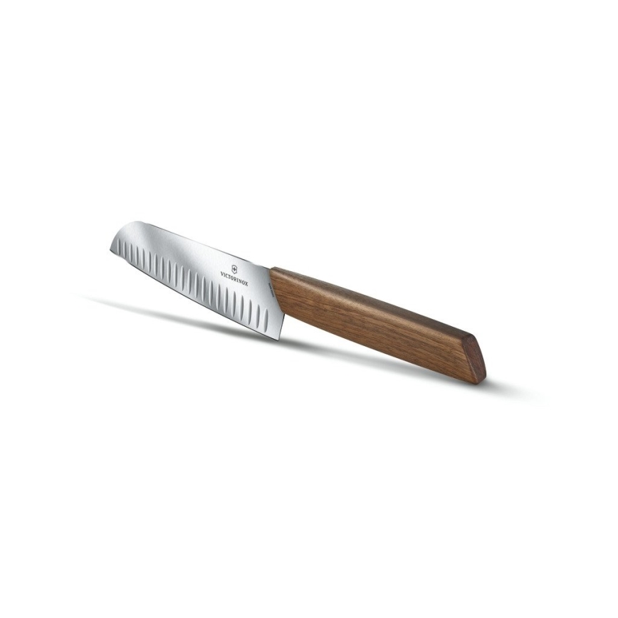 Victorinox - Kuhinjski nož santoku SWISS MODERN 17 cm oreh