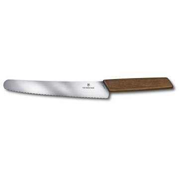 Victorinox - Kuhinjski nož za kruh SWISS MODERN 22 cm, ročaj iz oreha