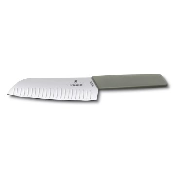 Victorinox - Kuhinjski santoku nož SWISS MODERN 17 cm, zelen