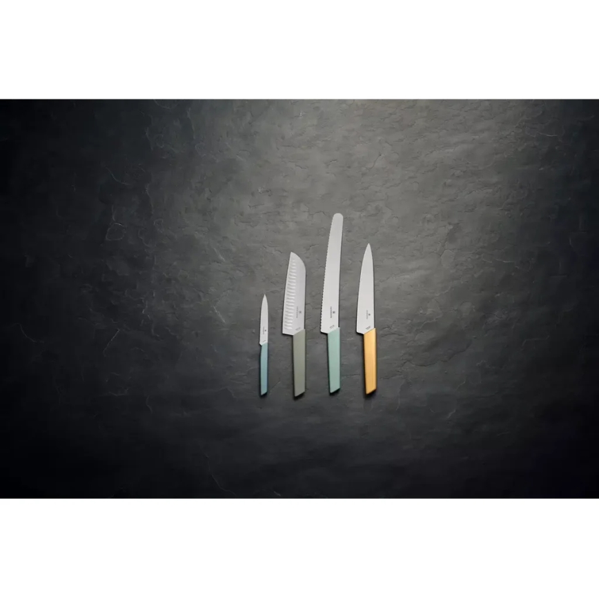 Victorinox - Kuhinjski santoku nož SWISS MODERN 17 cm, zelen