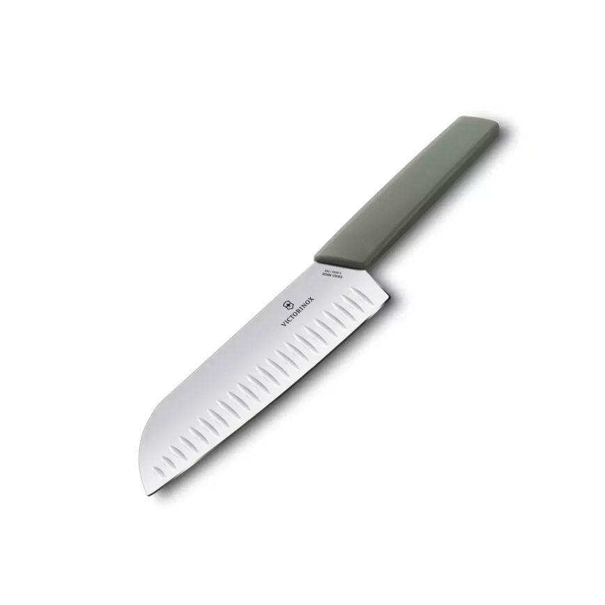 Victorinox - Kuhinjski santoku nož SWISS MODERN 17 cm, zelen