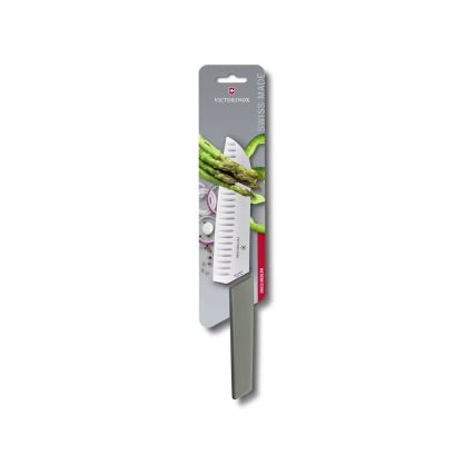 Victorinox - Kuhinjski santoku nož SWISS MODERN 17 cm, zelen