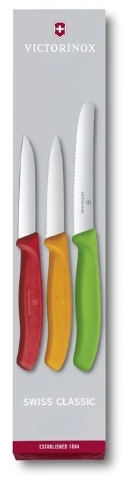 Victorinox - Set kuhinjskih nožev za zelenjavo 3 kom. mešanica barv