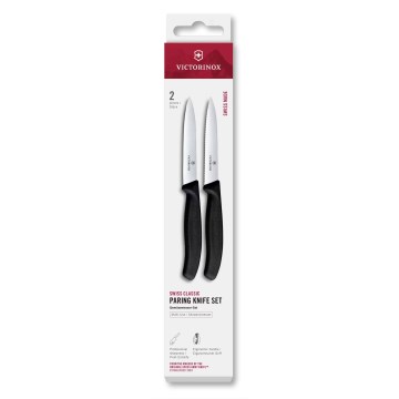 Victorinox - Set kuhinjskih nožev za zelenjavo SWISS CLASSIC 10 cm, 2 kosa, črna