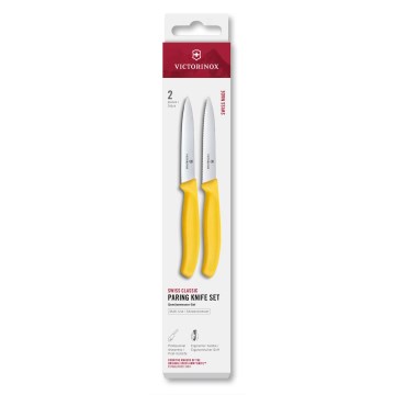Victorinox - Set kuhinjskih nožev za zelenjavo SWISS CLASSIC, 10 cm, 2 kosa, rumena