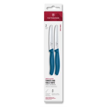 Victorinox - Set kuhinjskih nožev za zelenjavo SWISS CLASSIC 11 cm 2 kosa modra