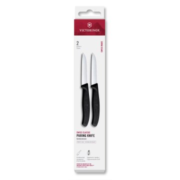 Victorinox - set kuhinjskih nožev za zelenjavo SWISS CLASSIC, 8 cm, 2 kosa, črna