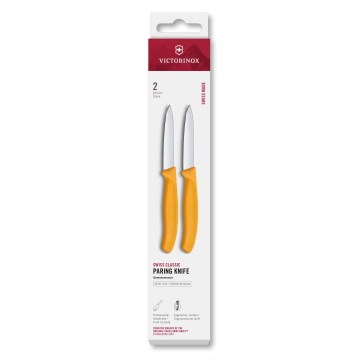 Victorinox - Set kuhinjskih nožev za zelenjavo SWISS CLASSIC 8 cm, 2 kosa, rumene barve