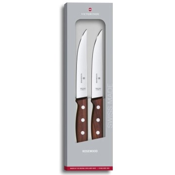 Victorinox - Set nožev za steak WOOD, 14 cm, 2 kosa, iz javorjevega lesa