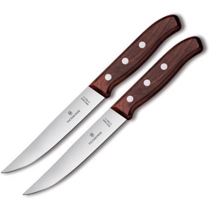 Victorinox - Set nožev za steak WOOD, 14 cm, 2 kosa, iz javorjevega lesa